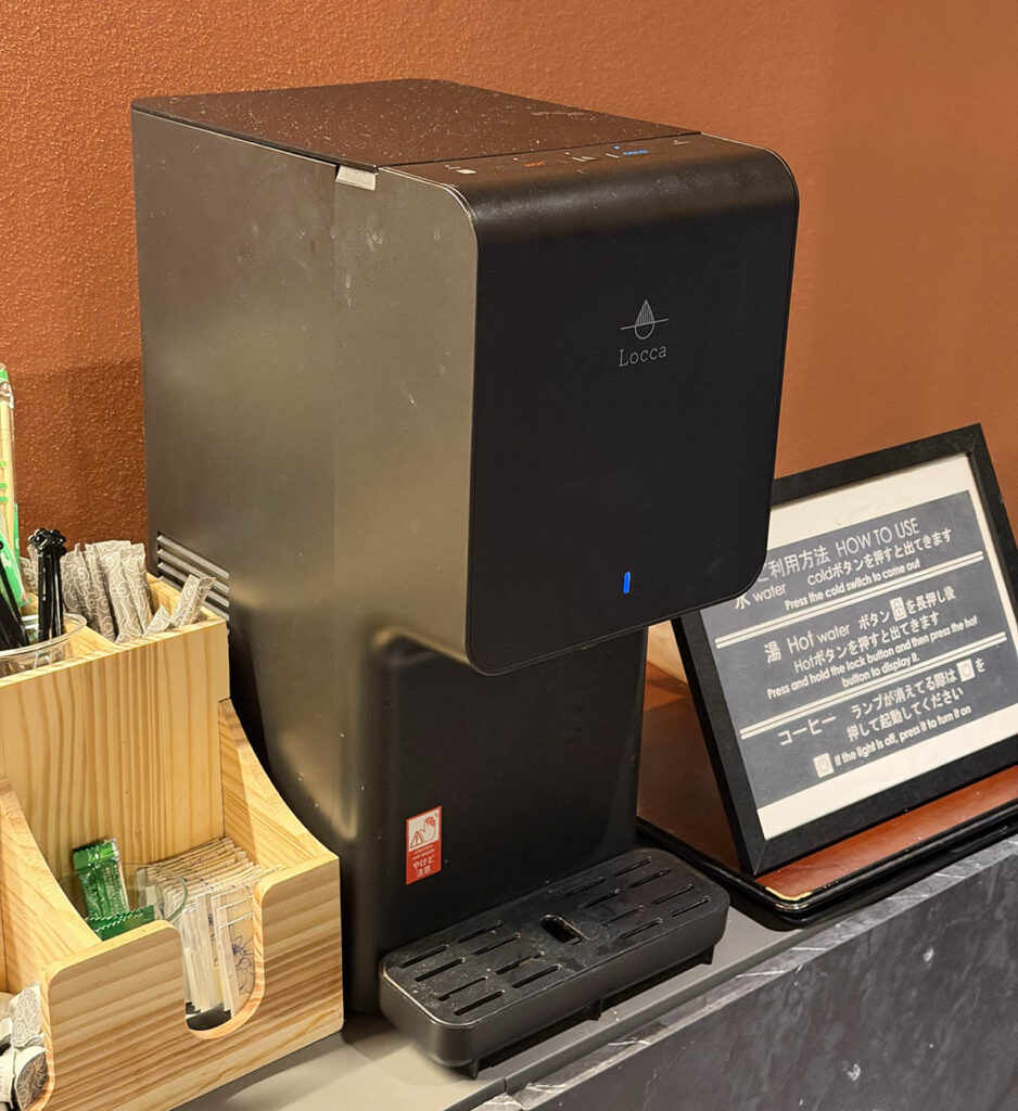 쿠로카와 유사이 온센 별관 로비 셀프 드링크 바 정수기